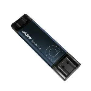Addlink P50 500GB 미니 휴대용 SSD 스틱 1050MB/s USB 3.2 Gen 2 듀얼 Type-C 타입 A 썸 드라이브 외장 솔