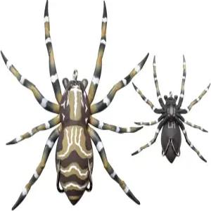 배스 낚시를 위한 LunkerHunt 팬텀 스파이더 루어 2.5 인치 자연스러운 걷기 동작을 갖춘 탑워터 낚시