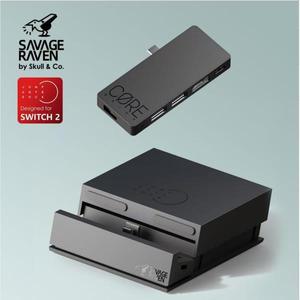 스컬앤코 점프게이트 독 USB C 허브 포터블 스탠드 도킹 스테이션 (닌텐도 스위치 2 및 OLED용)
