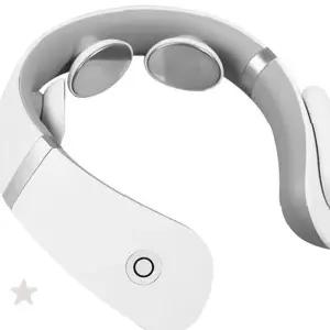 무선 목 어깨 저주파 안마기 온열 찜질 기능 휴대용 경추 근육 이완 피로 회복