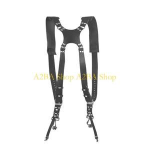 호환 사진 작가를위한 A2BA 더블 카메라 하네스 스트랩 조절식 2 숄더