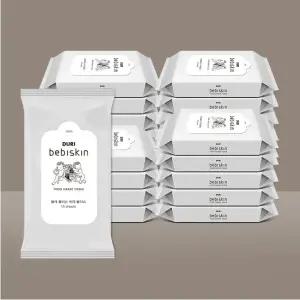 두리 베비스킨 비데용 물티슈 리필 15매  20팩 저자극 아기티슈 휴대용
