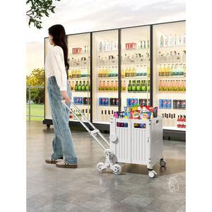 마트 쇼핑 카트 시장 폴딩 매장 바퀴달린 워킹 구루마 바구니 시장카트 창고 편의점 기내