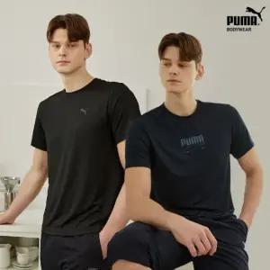 [푸마] 레귤러핏 슬럽드라이 반팔 티셔츠 남성 2컬러 택1