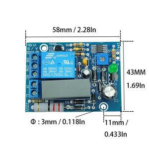 AC 110V 220V 시간 지연 릴레이 모듈 조절 가능 10초 10분 10시간 타이머 차단 스위치 NC NO