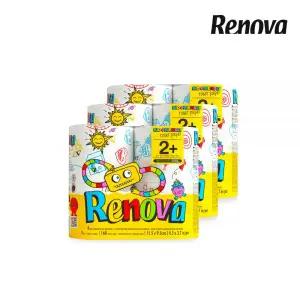 레노바 화장지 휴지 키즈에디션 토일렛페이퍼 4롤 3팩 MNA