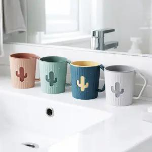 선인장 거꾸로 양치컵 칫솔컵 물컵 어린이집 유치원