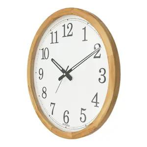 원목 무소음 벽시계 벽걸이 원형 인테리어용품 41cm 개업 가정용 자취 식당 다용도 카페 바늘 집들이선물