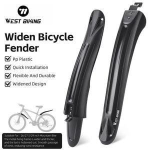 서쪽 자전거 MTB 펜더 확대 길이 머드 가드 26 인치/27.5인치/29 전면 후면 퀵 릴리스 액세서리