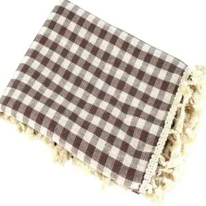 체크패턴 식탁보 90x90cm 카페 거실 주방테이블보 커버 캠핑 감성 차박 면보 매트