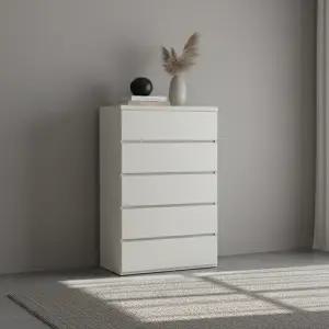 두리앳가구 노엘 5단 800 속깊은 서랍장