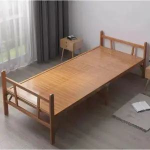 프리미엄 야외 평상 옥상 나무침대 이동식 조립식 폴딩 원목 좁은폭 60cm 탄화 두꺼운