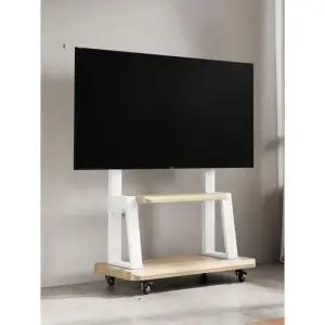 이동식 티비 거치대 선반 tv 모니터 받침대 스탠드 이젤형 다리