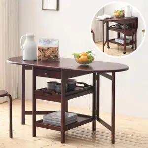 확장형식탁 테이블 다기능 원목 접이식