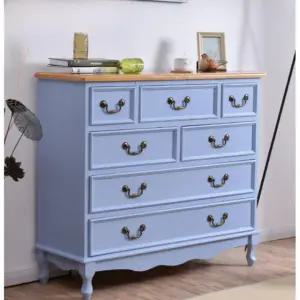 서랍장 프렌치 엔틱 수납장 인테리어 가구 X. 시안 커피컬러 6단 서랍장 완전 조립 완료