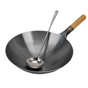 무코팅 중식웍 무쇠웍 업소용튀김팬 후라이팬 스테인리스 단철 특대형 업소용 볶음밥