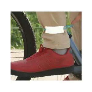 자전거 바지 벨트 밑단 고정 스트랩 야간 반사 라이딩 발목 밴드 리플렉터 안전 용품 1P