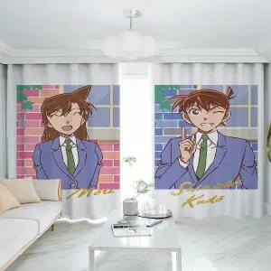 커튼 커튼방 2026년 만화 애니메이션 명탐정 코난 테마 남자아이 방 베란다 창문방 암막
