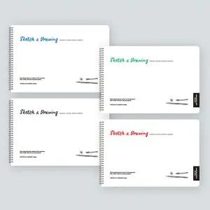 스케치 드로잉노트 A4 사이즈 가로형 스프링