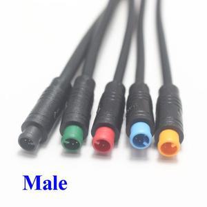 1Pcs M6 Y 분배기  케이블 1 남성 2 여성 3 4 5 6핀 전기 자전거 플러그 스쿠터 브레이크 신호 센서 40cm