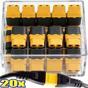 120PCS 커넥터 암수 전원 플러그 XT60H XT90 시스 케이스 콘넥터 리포 배터리 RC 비행기 자동차 배선 연결