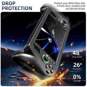 ROG XBOX 호환 호환 Ally X 게임 콘솔호환  실리콘 보호 케이스  스틱 캡 포함 긁힘 방지 커버 악세사리