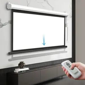 전동 스크린 노출형 롤스크린 사무용 매립형   회의용