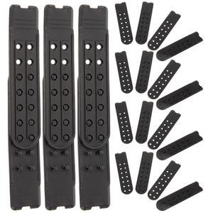 10쌍 모자 스트랩 버클 조절 가능한 연장기 휴대용 플라스틱 용품 스냅백 교체용 밴드