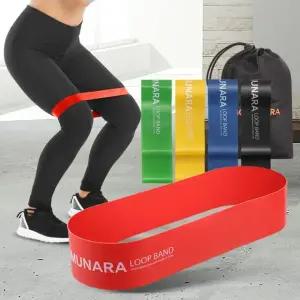 5종세트 루프밴드 고무탄력 근력운동 라텍스 다리힙업 남자 턱걸이 스쿼트 레이닝기구 스트레칭 근력운동