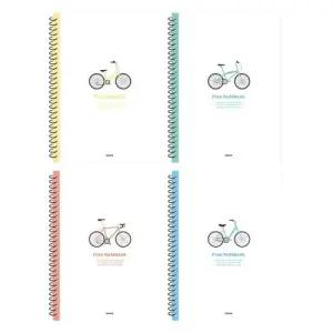 펜피아 2000 스프링 연습장 노트 50매 A4 B5 사이즈 무지연습장 수학연습장 장 활용