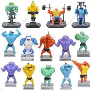 포켓몬 근육 남자 액션 피규어 애니메이션 Gengar Charmander Squirtle Psyduck Bulbasaur Snorlax 동상 PV