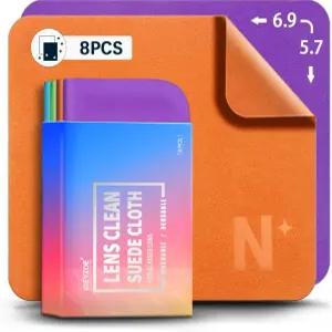 iGeyzoe 8팩 극세사 렌즈 클리닝 천 보풀 없음 및 스크래치 안경 스크린 카메라 VR/AR 헤드셋 재사용 세척