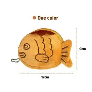 별별창고) 붕어빵 디자인 동전지갑 키링 귀여운 붕어빵디자인 동전지갑 겨울용 귀여운