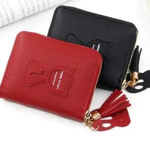 지퍼 고양이지퍼 카드지갑 학생 지갑 고양이 학생 직장인 동전수납 고양이지퍼 버스카드