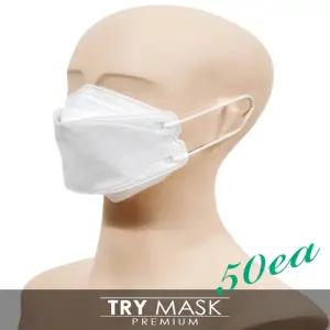 프리미엄 KF94 화이트마스크 대형 50매 CeF4+5mLV