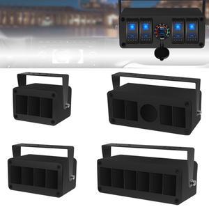 로커 스위치 박스 3/4/5/6 갱 알루미늄 패널 지프 픽업 트럭 자동차 UTV 오프로드 보트 용 없음