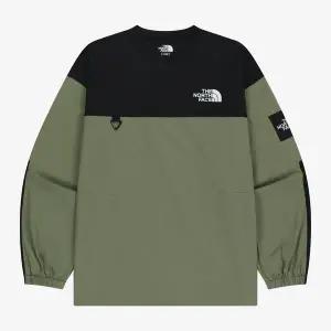 [노스페이스] [노스페이스 공식] NM5MR57J 화이트라벨 알바니 EX 크루넥 LIGHT KHAKI