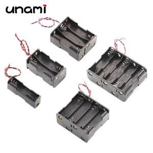 호환상품 케이블 포함 AA 배터리 보관 거치대 더블 레이어 뒷면 케이스 박스 전원 DIY 2x 4x 6x 8x 10x