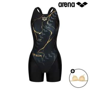 아레나 마블웨이브 3부 반신 레이서백 오렌지 여성 반전신 수영복 A6SL1LD33 고리브라