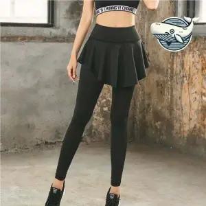 여성용 운동 레깅스 치마 블랙 편안한 요가복