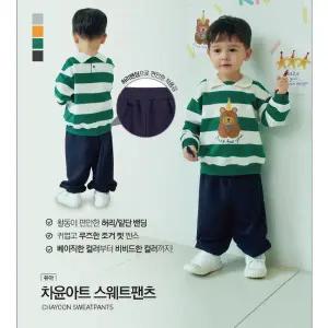 [탑텐키즈](타임스퀘어점패션관)25년 F/W 유아)차윤아트 스웨트팬츠 MKF3PT3302