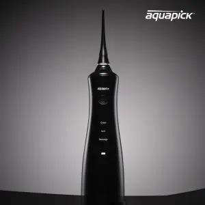 [아쿠아픽] AQ-230 블랙 에디션 구강세정기 휴대용 무선 치아 물치실 치간 세척기