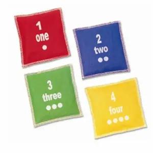 다우리 숫자 빈백 학교 타겟 숫자 놀이 콩주머니 10개