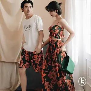 (당일출고/55∼66반) 커플 수영복 여성 3pcs