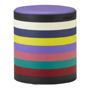 9단수납의자-고정 무지개) 수납의자 화장대의자 식탁의자 장난감수납겸용의자