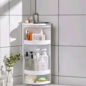 TBZ 다용도 미니서랍 3단 플라스틱 슬라이딩 선반 3단수납장 원형서랍 침실협탁