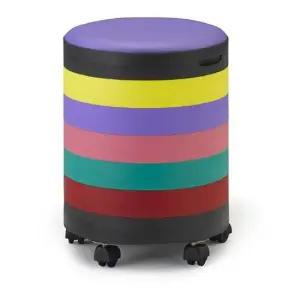 7단수납의자-로라 무지개) 수납의자 화장대의자 식탁의자 장난감수납겸용의자