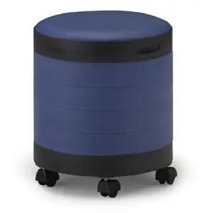 6단수납의자-로라 블루) 수납의자 화장대의자 식탁의자 장난감수납겸용의자