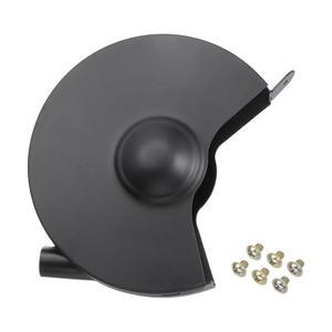 하핑턴 벤치 그라인더 휠 내부 및 외부 좌측 가드 커버 9.84인치 탄소강 슈라우드 세트 폴리셔, 블랙