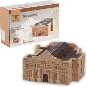 알라모 - 역사적 랜드마크 모델 키트 3D 석고 벽돌 DIY 건설 세트 사실적인 미니 청소년 및 STEM 교육용
